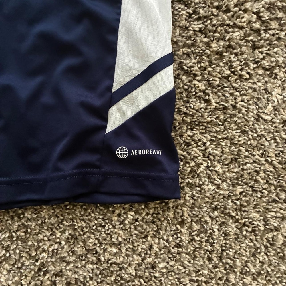 Adidas AEROREADY Women's Small Blue Short Sleeve Training Shirt - Picture 2 of 3